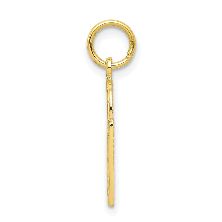 Lovely Rita's Pendants & Charms Solid 10k Yellow Gold Basketball in Net Pendant