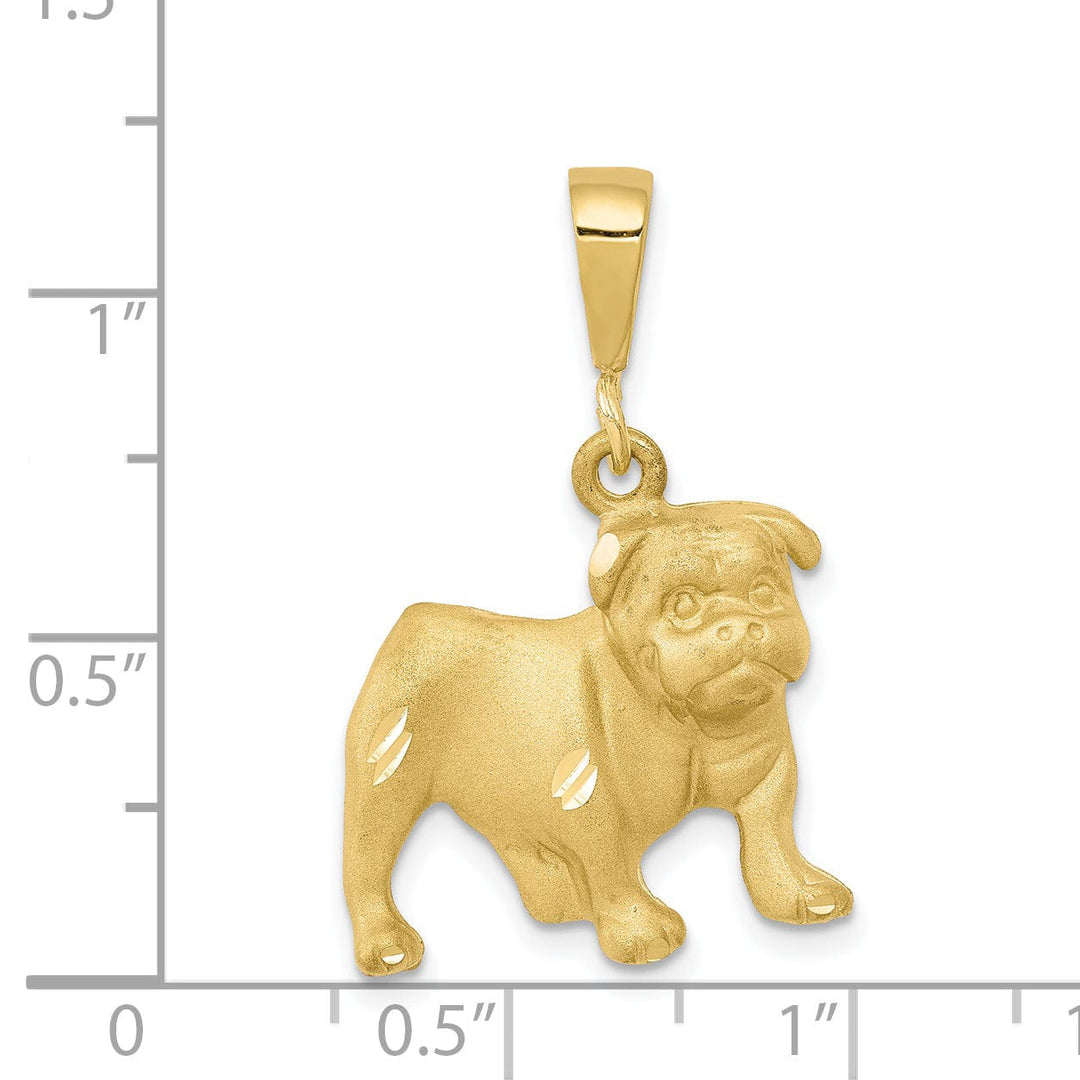 Lovely Rita's Pendants & Charms Solid 10k Yellow Gold Bill Dog Charm Pendant