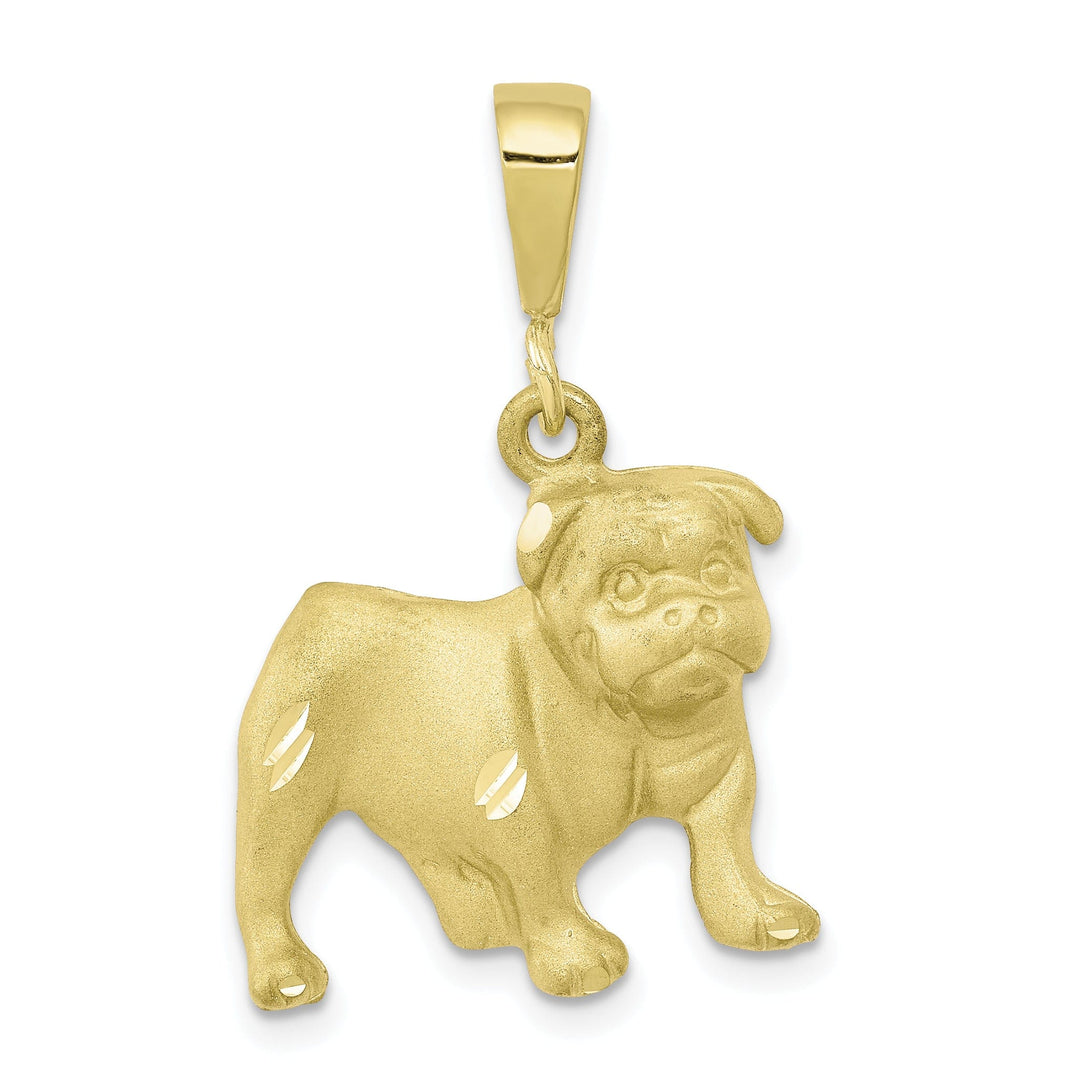 Lovely Rita's Pendants & Charms Solid 10k Yellow Gold Bill Dog Charm Pendant