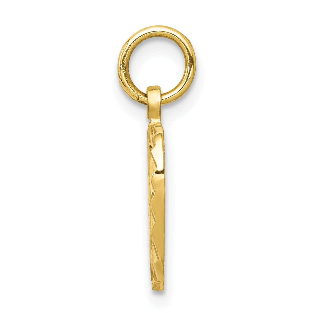 Lovely Rita's Pendants & Charms Solid 10k Yellow Gold D.C Double Heart Pendant