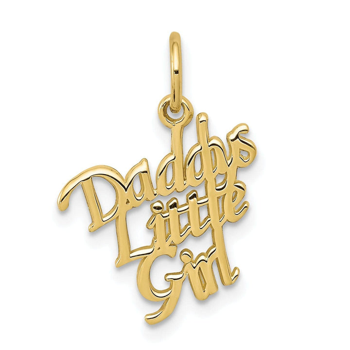 Lovely Rita's Pendants & Charms Solid 10k Yellow Gold Daddy Little Girl Pendant