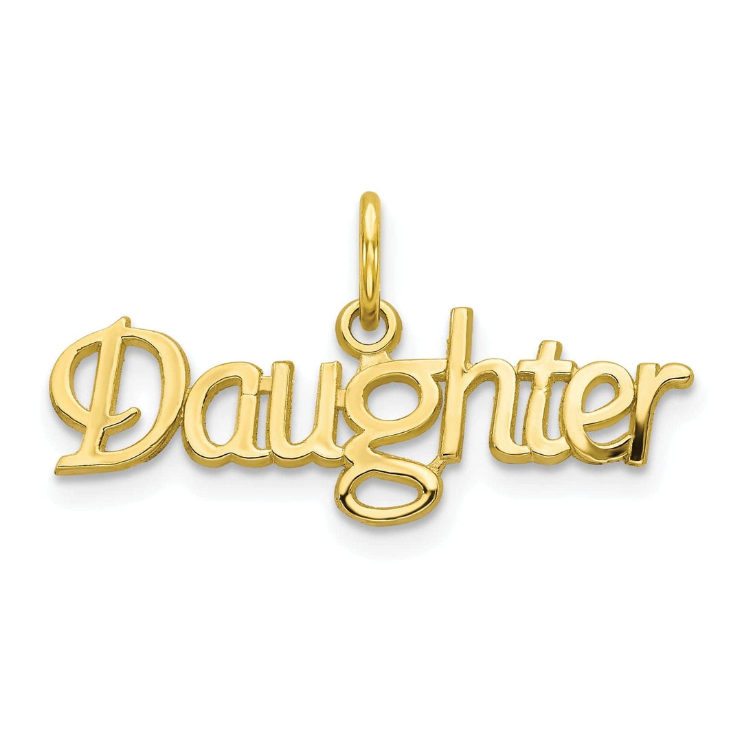 Lovely Rita's Pendants & Charms Solid 10k Yellow Gold Daughter Charm Pendant