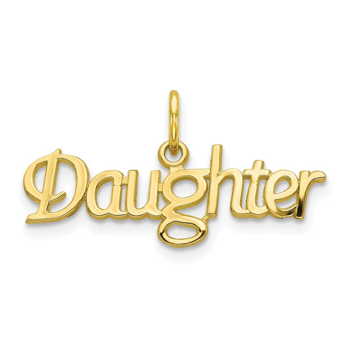 Lovely Rita's Pendants & Charms Solid 10k Yellow Gold Daughter Charm Pendant