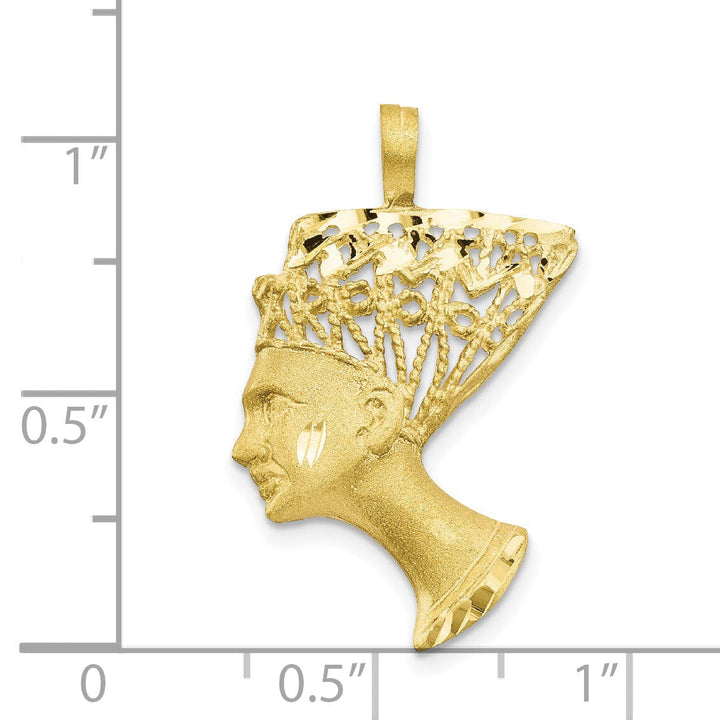 Lovely Rita's Pendants & Charms Solid 10k Yellow Gold Egyptian Head Pendant