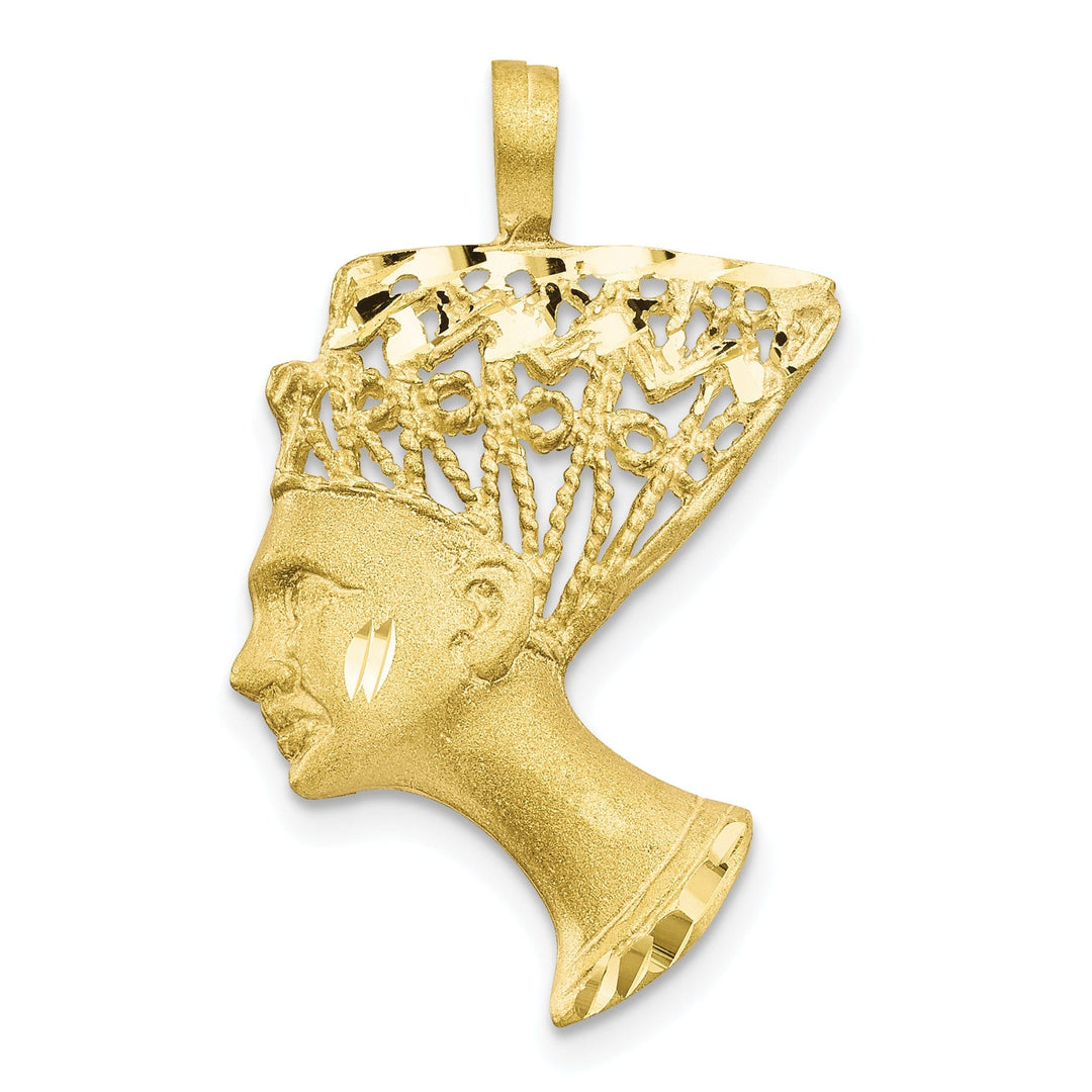 Lovely Rita's Pendants & Charms Solid 10k Yellow Gold Egyptian Head Pendant