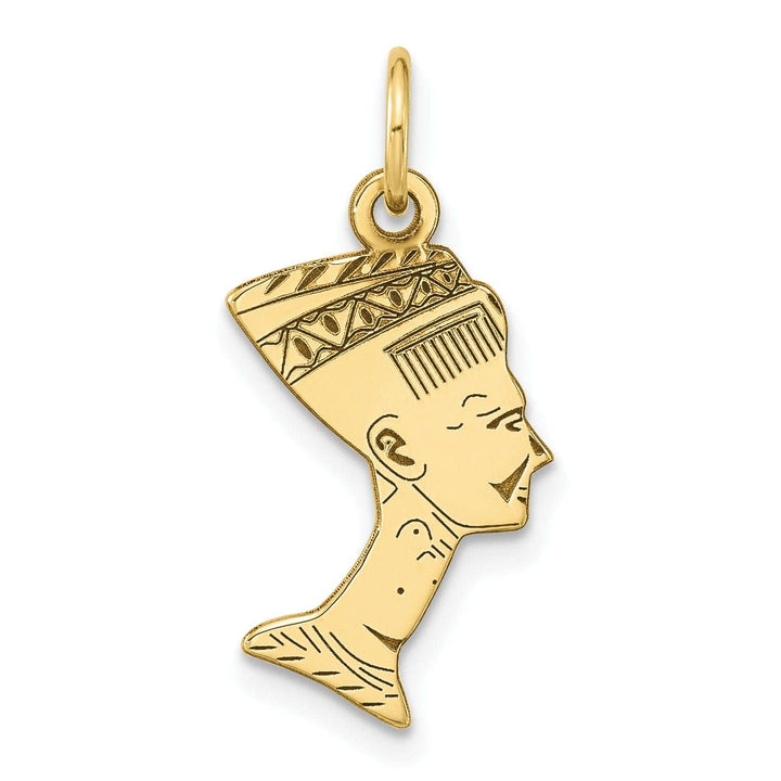 Lovely Rita's Pendants & Charms Solid 10k Yellow Gold Egyptian Head Pendant