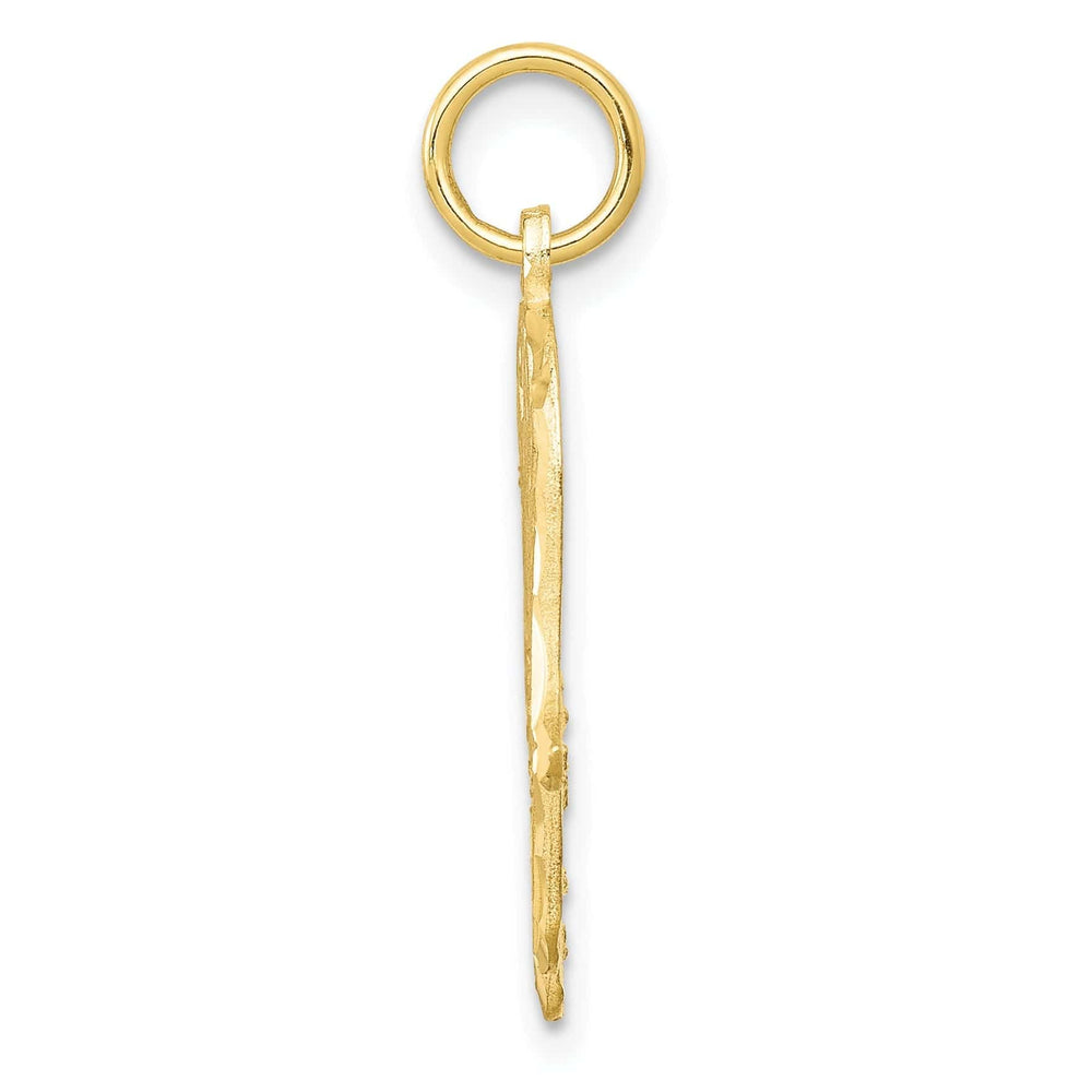 Lovely Rita's Pendants & Charms Solid 10k Yellow Gold Filigree Chamseh Pendant