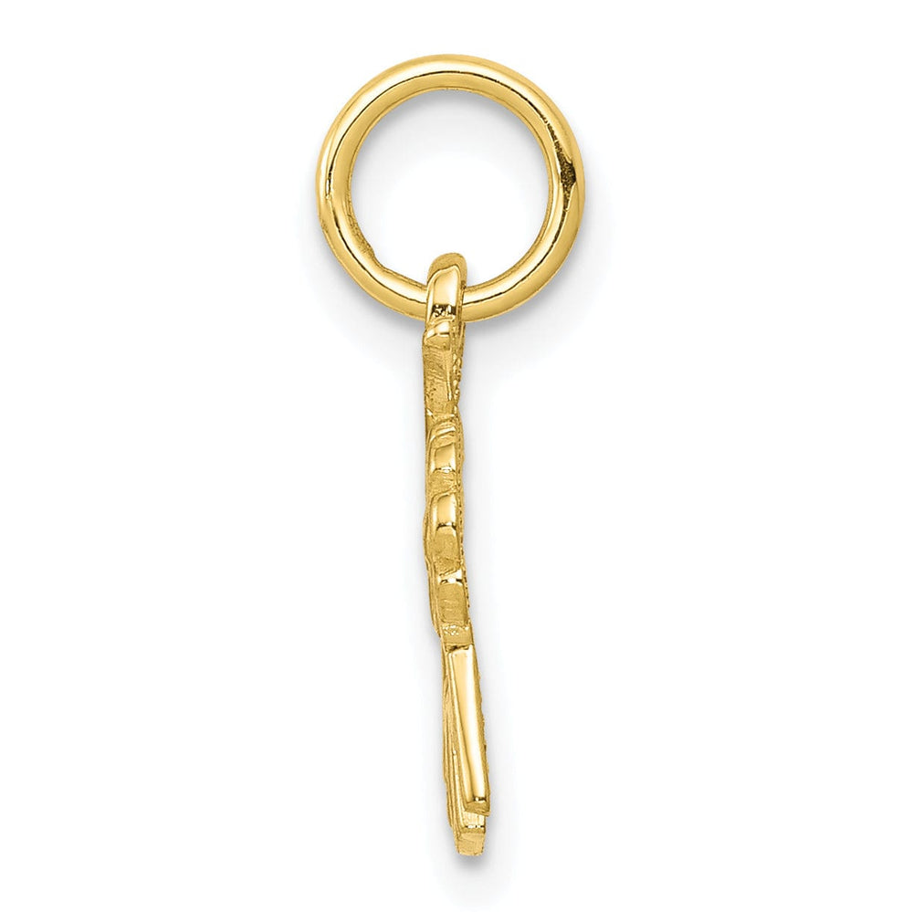 Lovely Rita's Pendants & Charms Solid 10k Yellow Gold Flowers Mom Charm Pendant