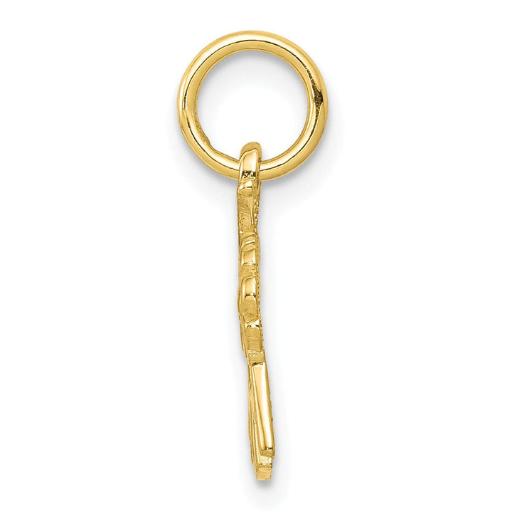 Lovely Rita's Pendants & Charms Solid 10k Yellow Gold Flowers Mom Charm Pendant