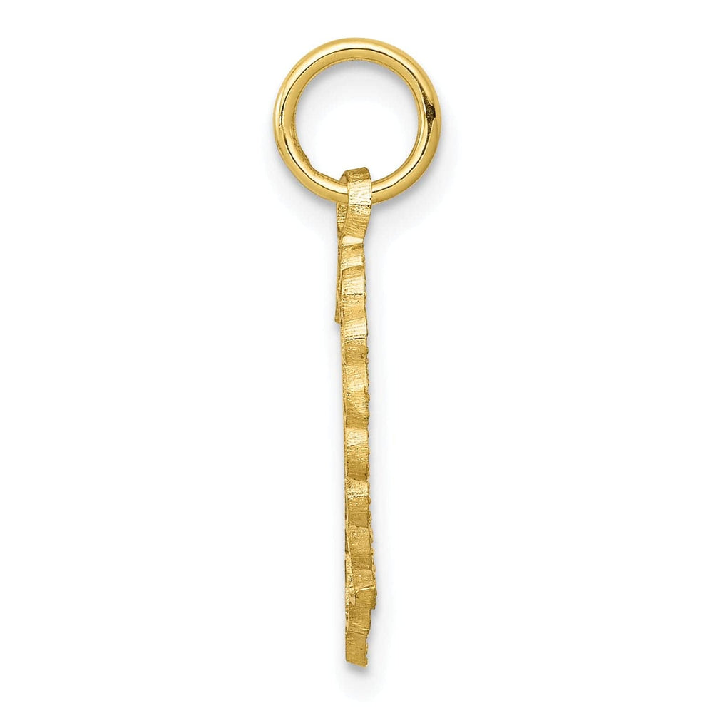 Lovely Rita's Pendants & Charms Solid 10k Yellow Gold Heart Design Pendant