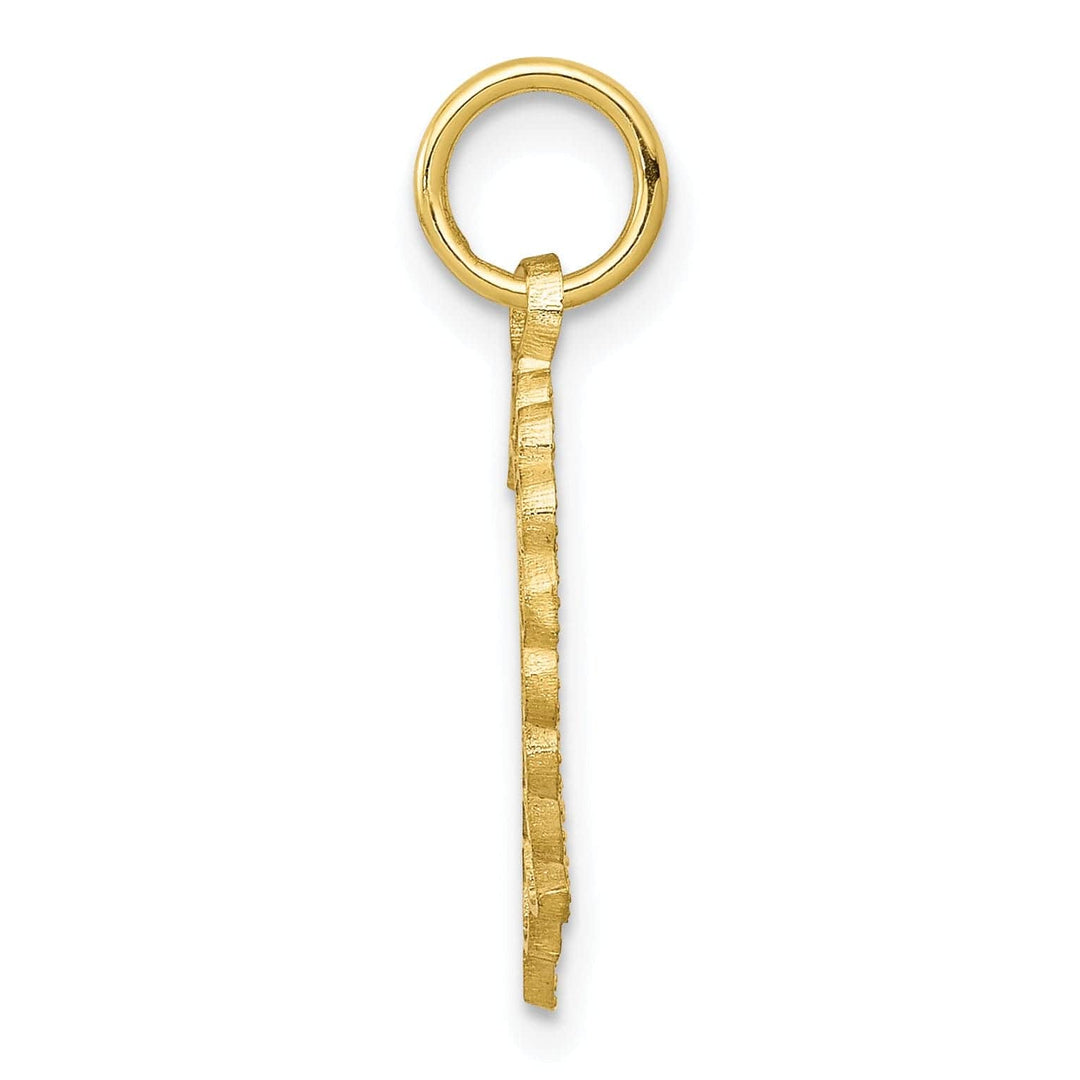 Lovely Rita's Pendants & Charms Solid 10k Yellow Gold Heart Design Pendant