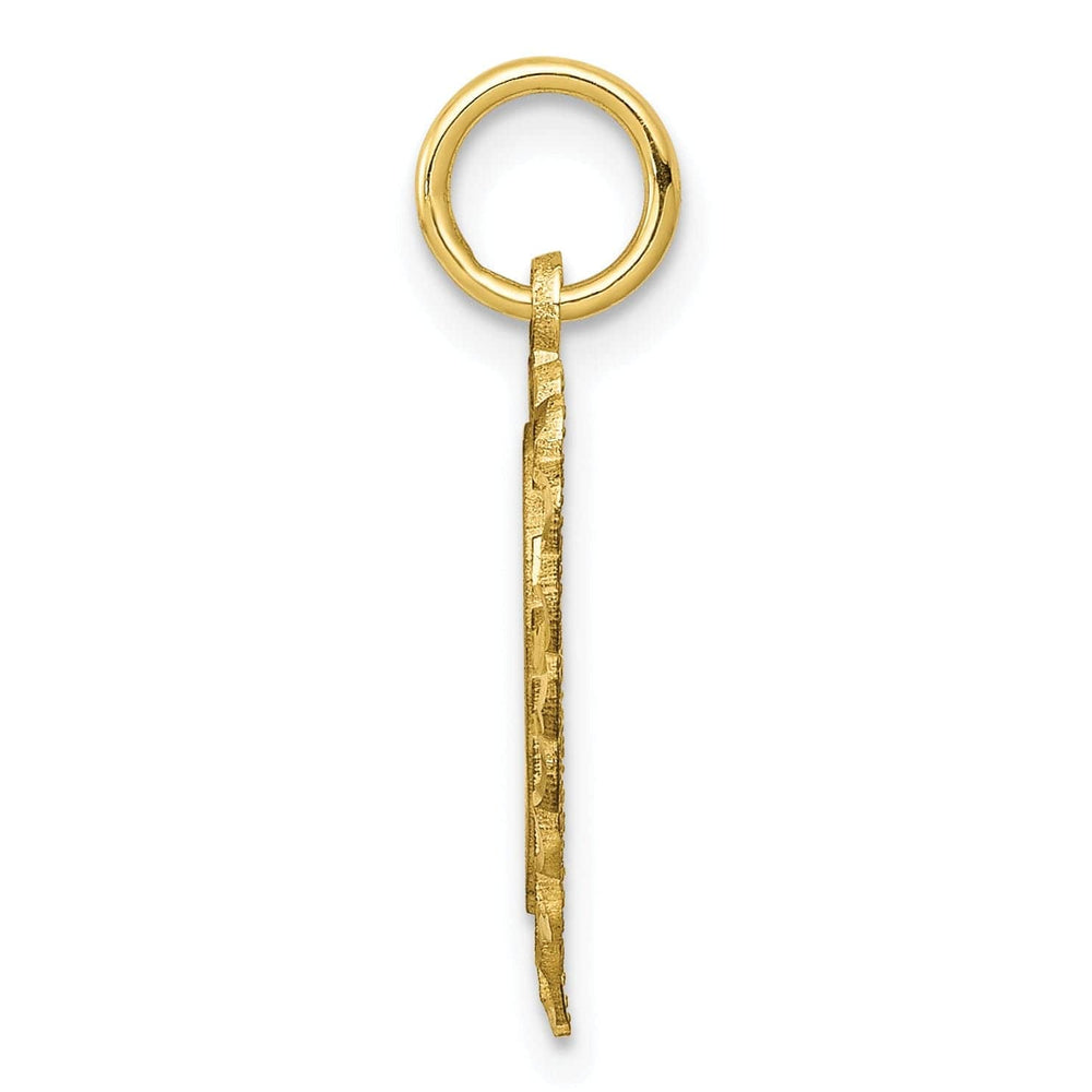 Lovely Rita's Pendants & Charms Solid 10k Yellow Gold Heart in Heart Pendant