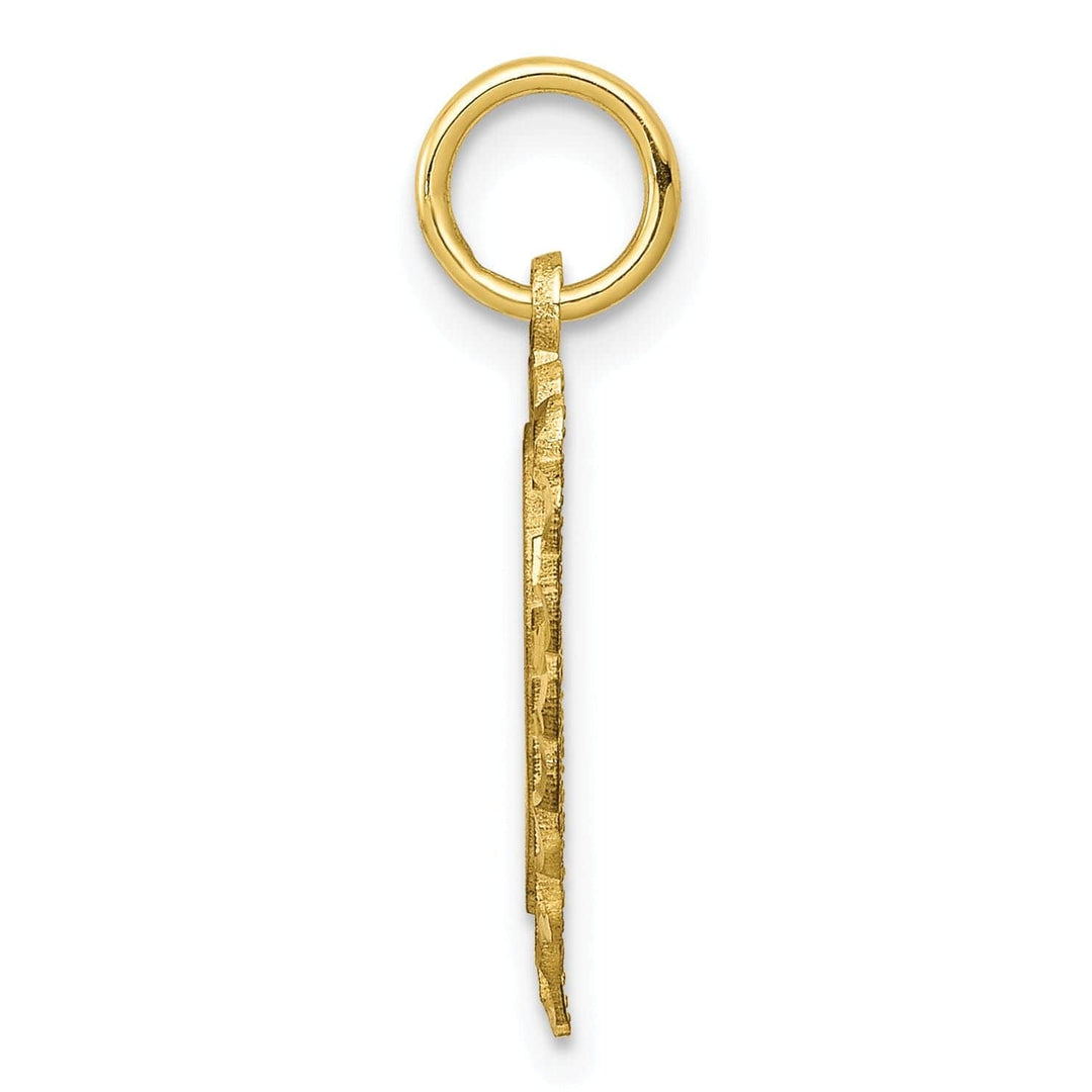 Lovely Rita's Pendants & Charms Solid 10k Yellow Gold Heart in Heart Pendant