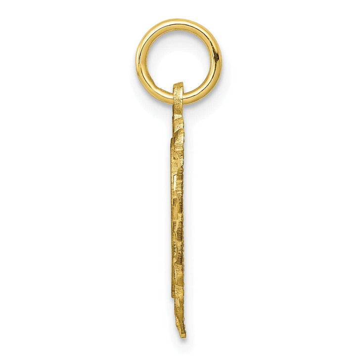 Lovely Rita's Pendants & Charms Solid 10k Yellow Gold Heart in Heart Pendant