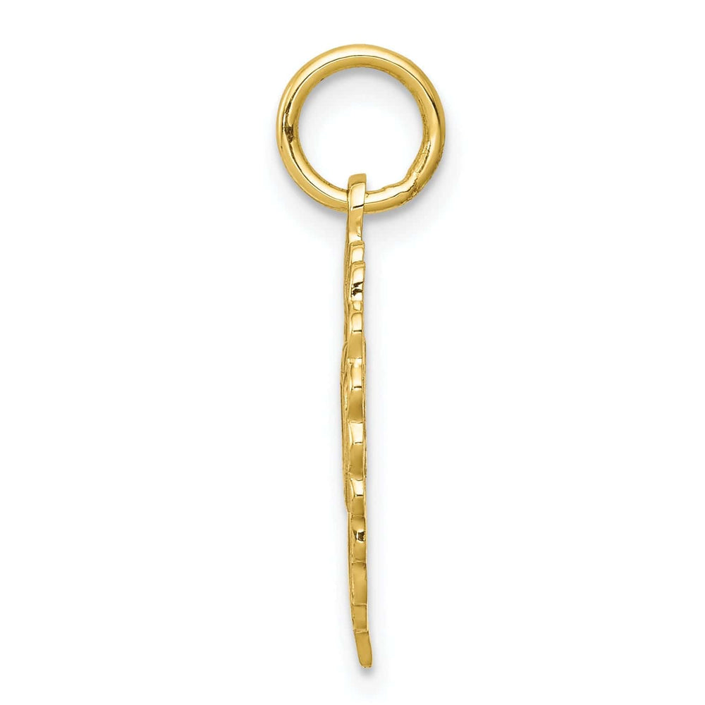 Lovely Rita's Pendants & Charms Solid 10k Yellow Gold Heart with Hearts Pendant