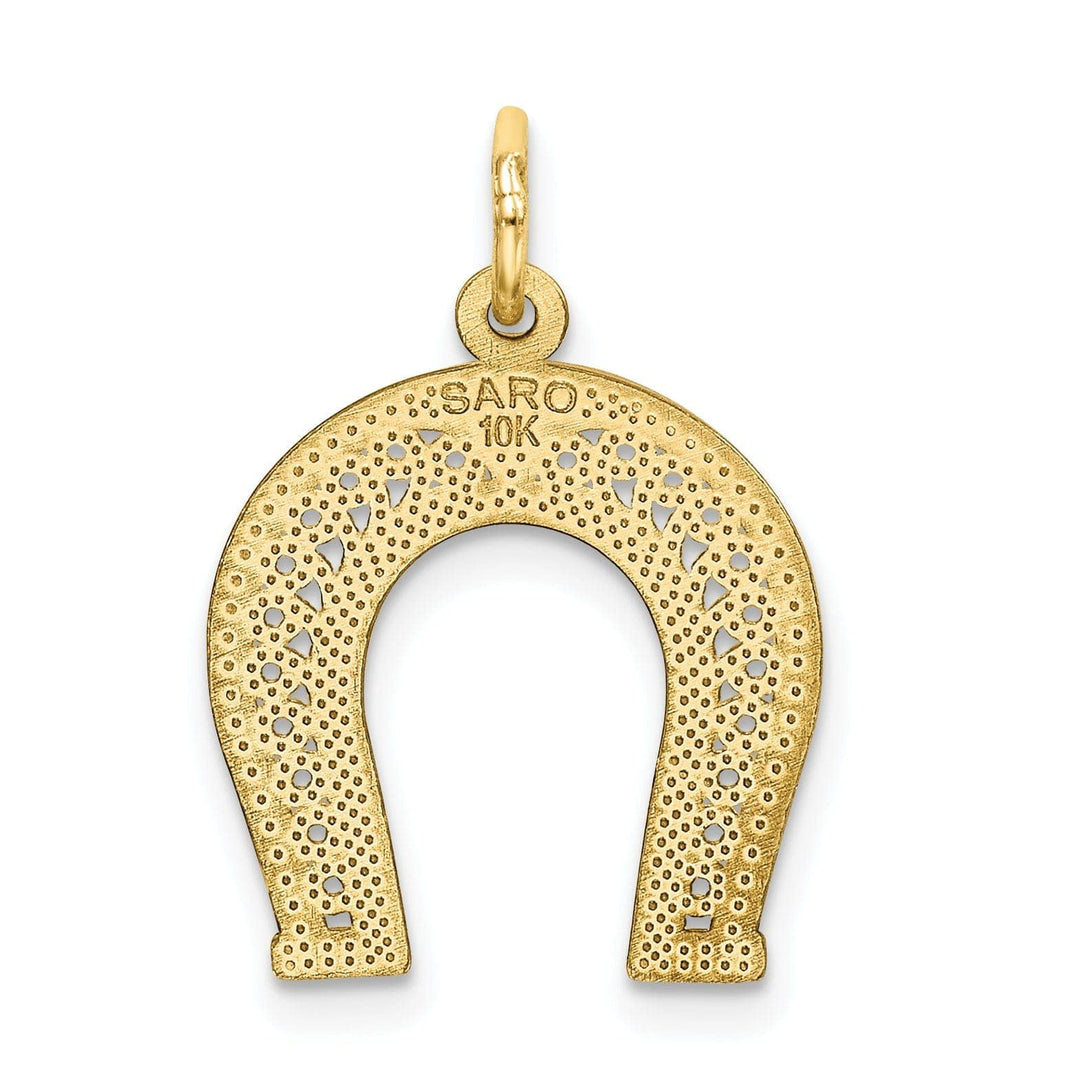 Lovely Rita's Pendants & Charms Solid 10k Yellow Gold Horseshoe Charm Pendant