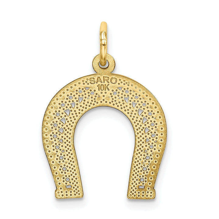 Lovely Rita's Pendants & Charms Solid 10k Yellow Gold Horseshoe Charm Pendant
