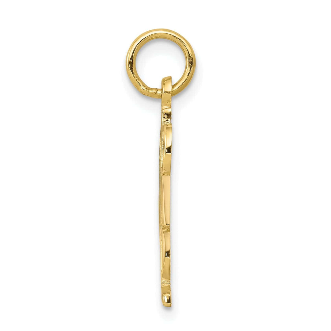 Lovely Rita's Pendants & Charms Solid 10k Yellow Gold Polished #1 Dad Pendant