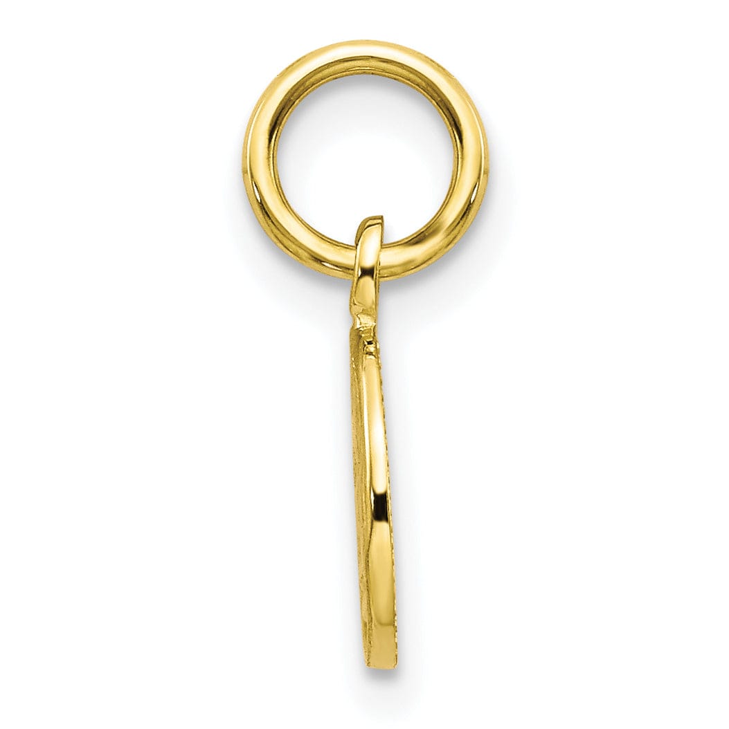 Lovely Rita's Pendants & Charms Solid 10k Yellow Gold Polished Angel Pendant