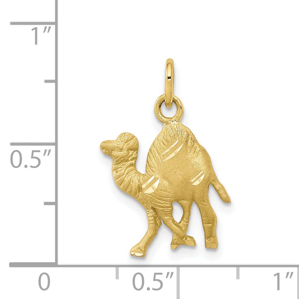 Lovely Rita's Pendants & Charms Solid 10k Yellow Gold Polished Camel Pendant