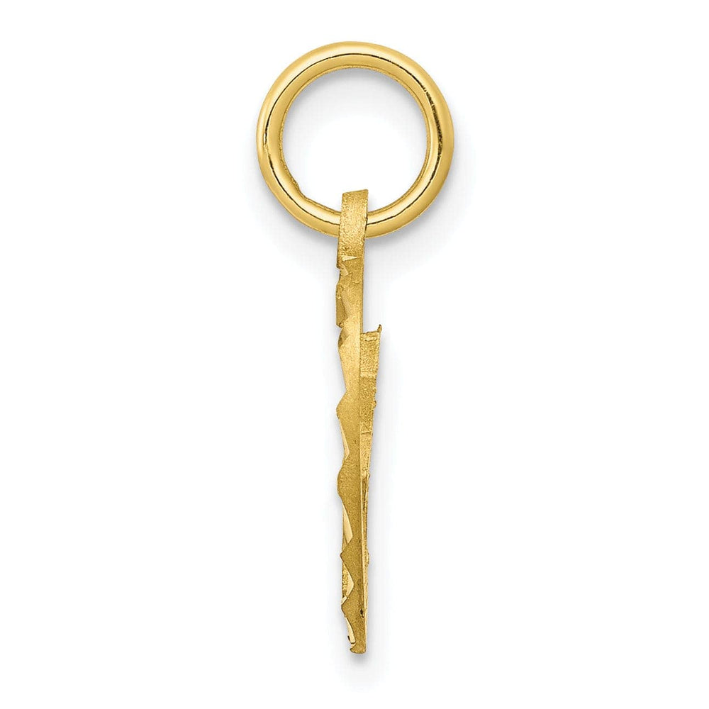 Lovely Rita's Pendants & Charms Solid 10k Yellow Gold Polished Cross Pendant