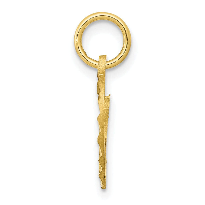 Lovely Rita's Pendants & Charms Solid 10k Yellow Gold Polished Cross Pendant