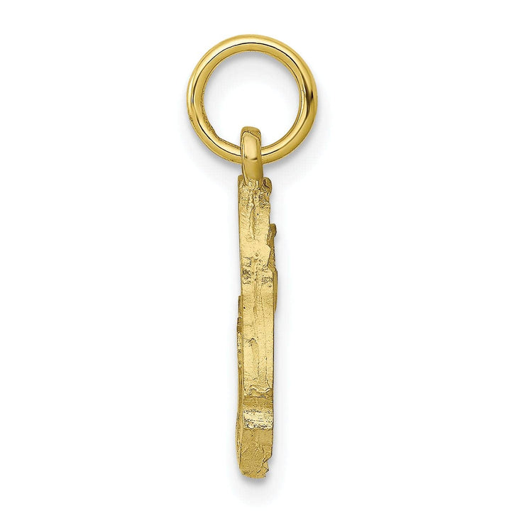 Lovely Rita's Pendants & Charms Solid 10k Yellow Gold Satin Gold Fish Pendant