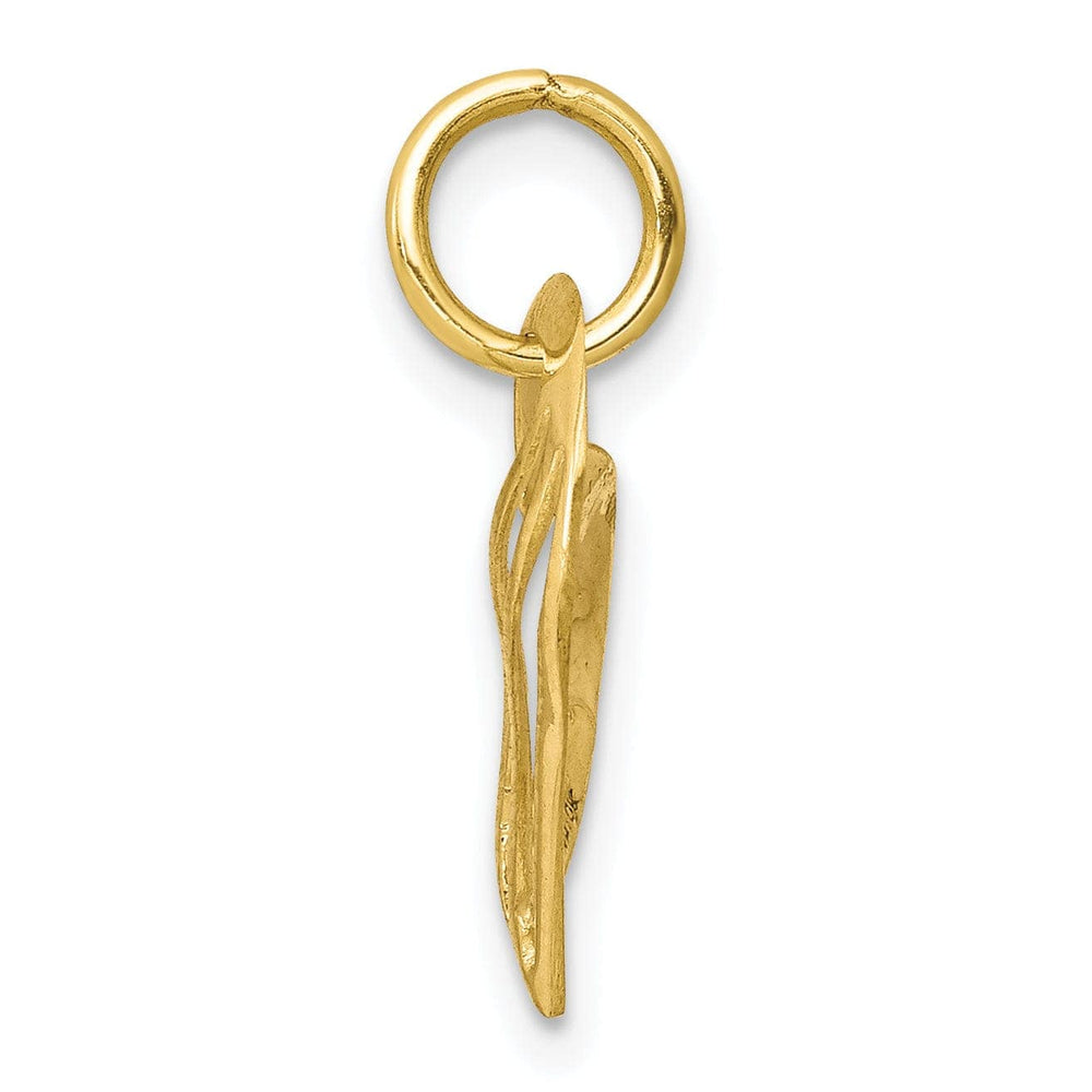 Lovely Rita's Pendants & Charms Solid 10k Yellow Gold Slide Heart Pendant