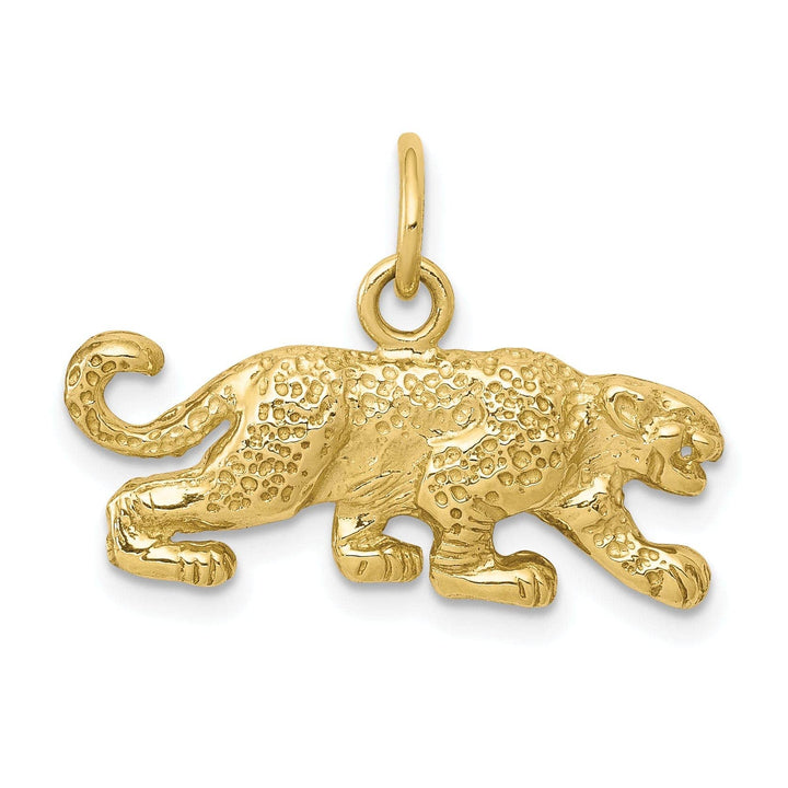 Lovely Rita's Pendants & Charms Solid 10k Yellow Gold Small Leopard Pendant