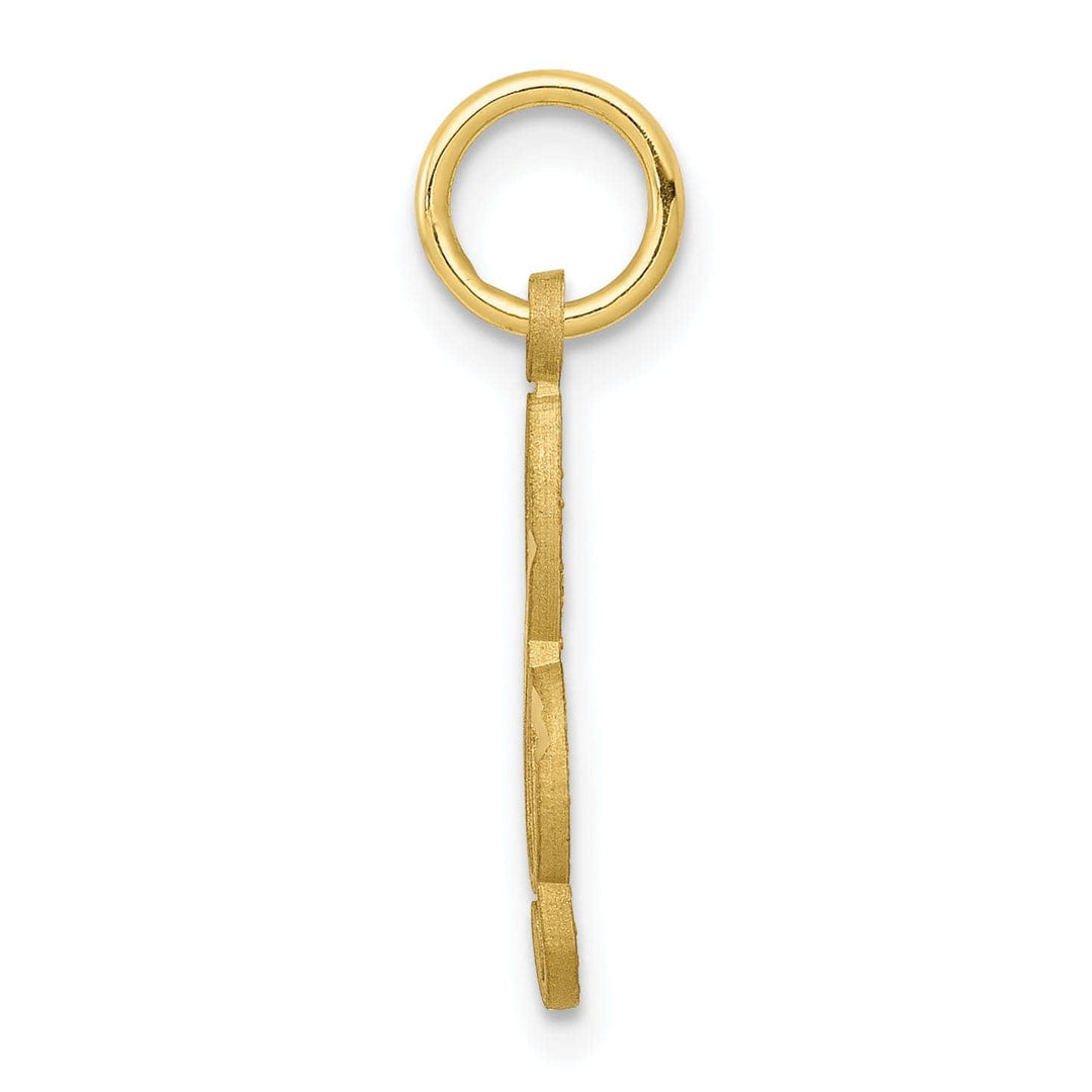 Lovely Rita's Pendants & Charms Solid 10k Yellow Gold Small Treble Clef Pendant