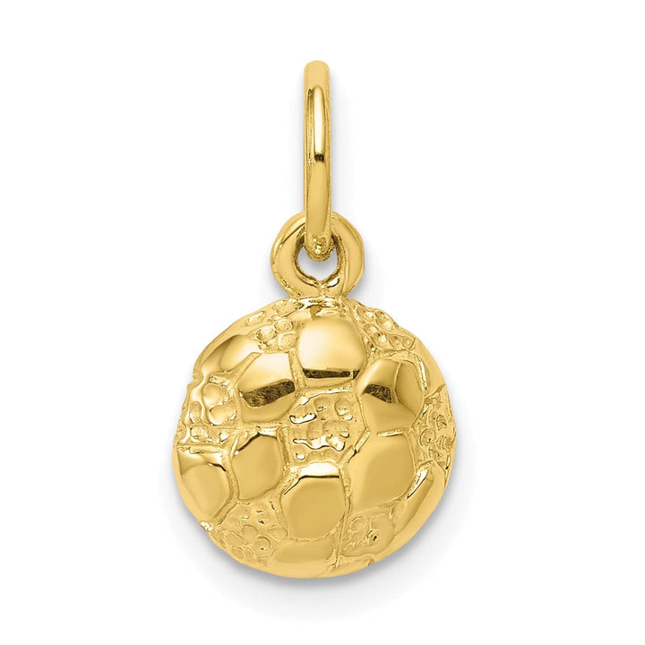 Lovely Rita's Pendants & Charms Solid 10k Yellow Gold Soccer Ball Pendant