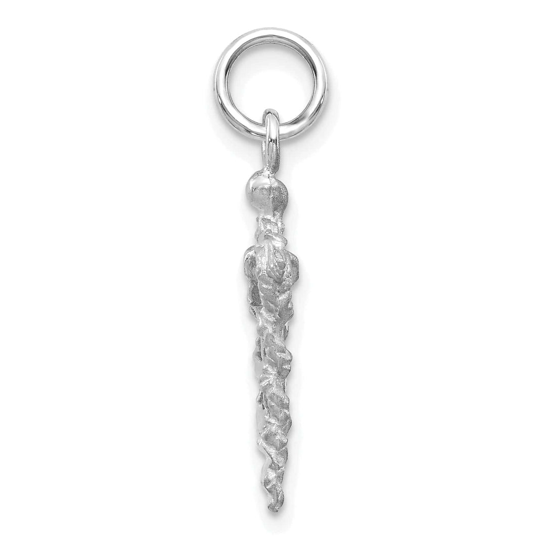 Lovely Rita's Pendants & Charms Solid 14k White Gold 3-D Caduceus Charm Pendant