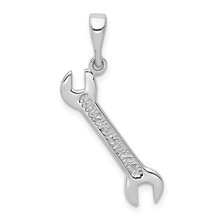 Lovely Rita's Pendants & Charms Solid 14k White Gold Polished Wrench Pendant