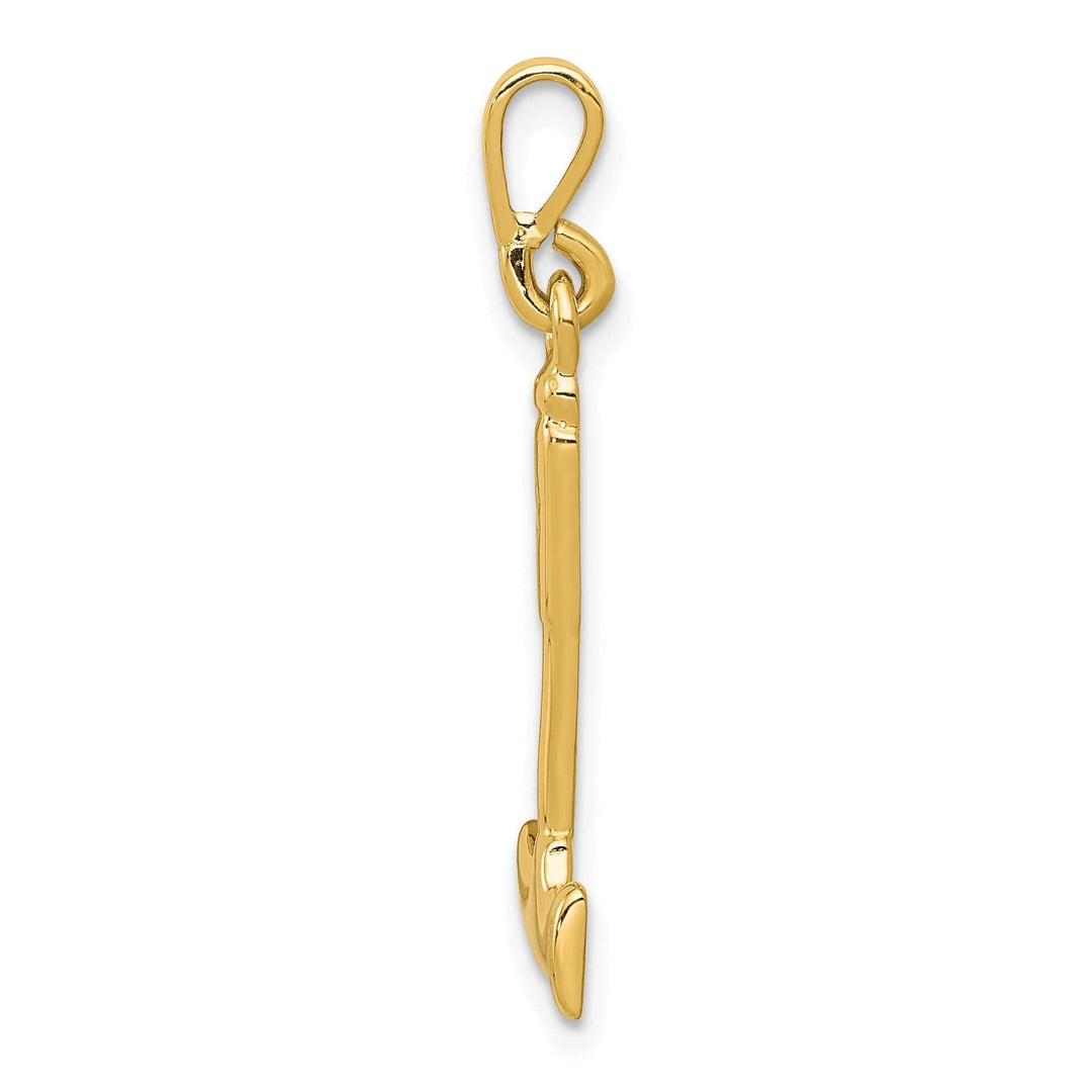 Lovely Rita's Pendants & Charms Solid 14k Yellow Gold 3-D Hammer Charm Pendant