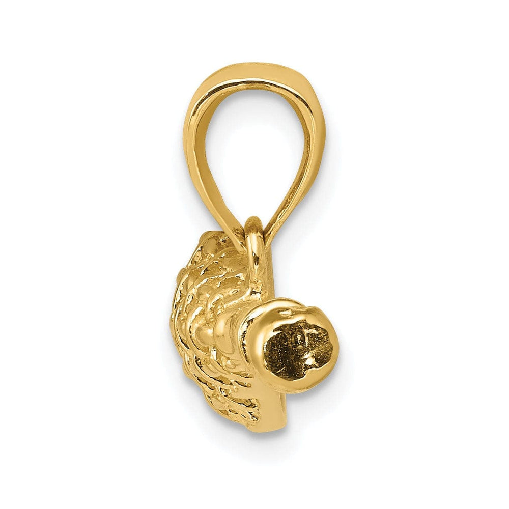 Lovely Rita's Pendants & Charms Solid 14k Yellow Gold 3D Lacrosse Stick Pendant