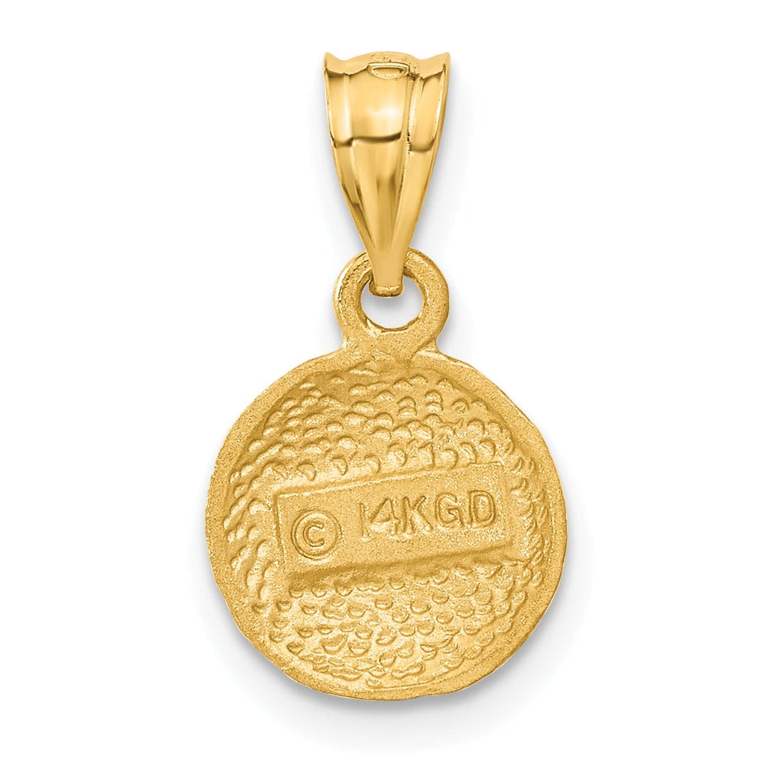 Lovely Rita's Pendants & Charms Solid 14k Yellow Gold Basketball Charm Pendant