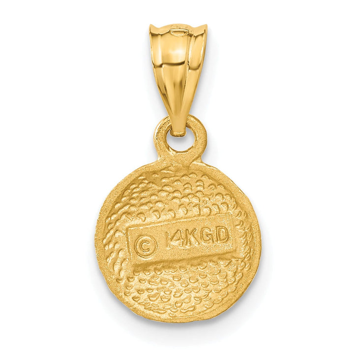 Lovely Rita's Pendants & Charms Solid 14k Yellow Gold Basketball Charm Pendant