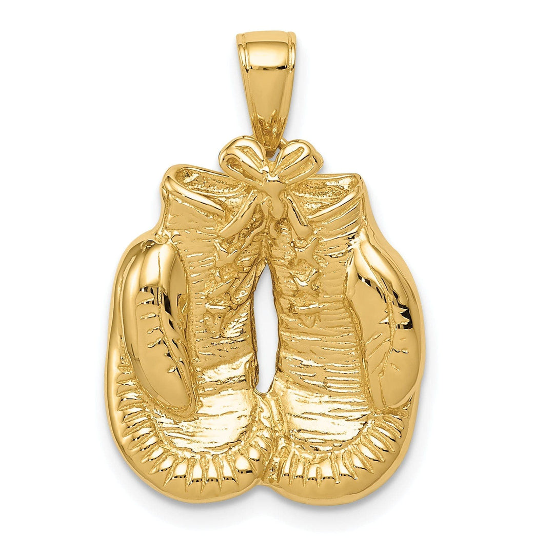 Lovely Rita's Pendants & Charms Solid 14k Yellow Gold Boxing Gloves Pendant