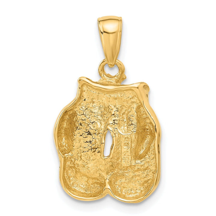 Lovely Rita's Pendants & Charms Solid 14k Yellow Gold Boxing Gloves Pendant