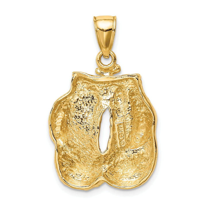 Lovely Rita's Pendants & Charms Solid 14k Yellow Gold Boxing Gloves Pendant