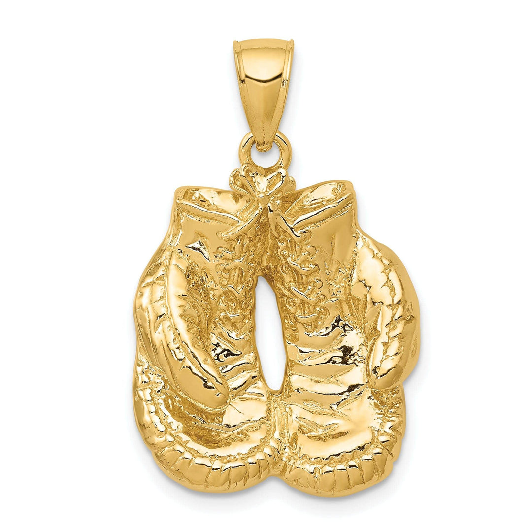 Lovely Rita's Pendants & Charms Solid 14k Yellow Gold Boxing Gloves Pendant