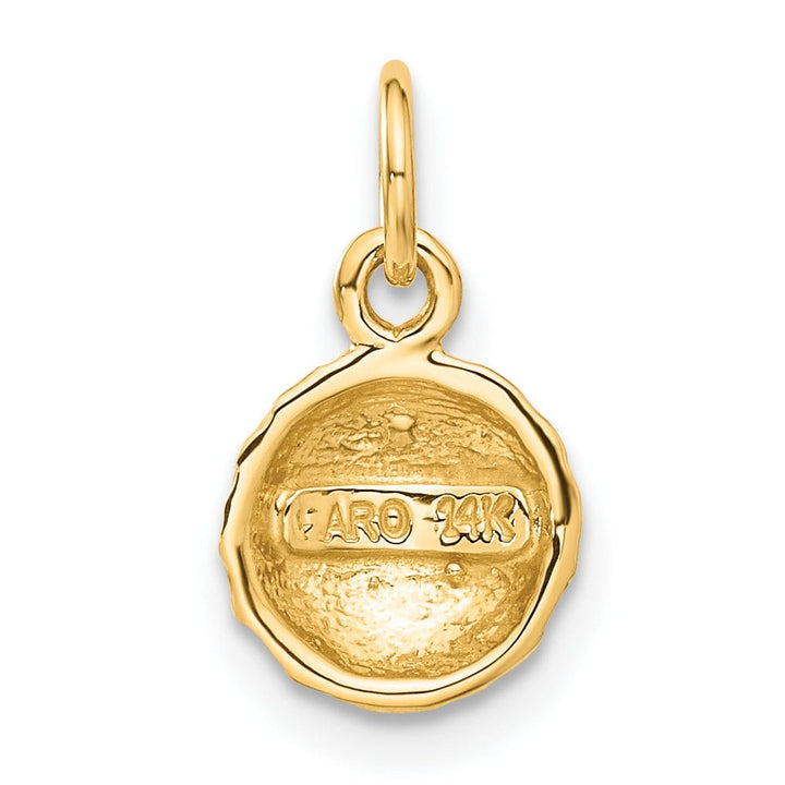 Lovely Rita's Pendants & Charms Solid 14k Yellow Gold Golf Ball Charm Pendant