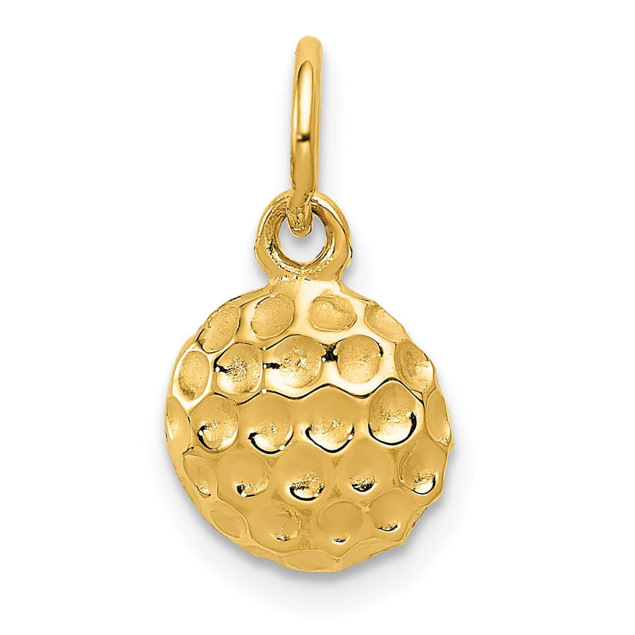 14K Gold Golf Charm Pendants & Necklaces | Shop Now – Jewelryshopping.com