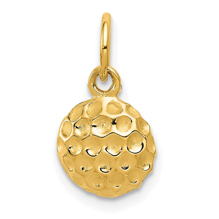 Lovely Rita's Pendants & Charms Solid 14k Yellow Gold Golf Ball Charm Pendant