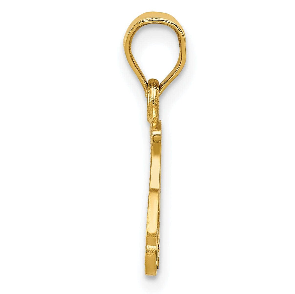 Lovely Rita's Pendants & Charms Solid 14k Yellow Gold Golf Cart Charm Pendant