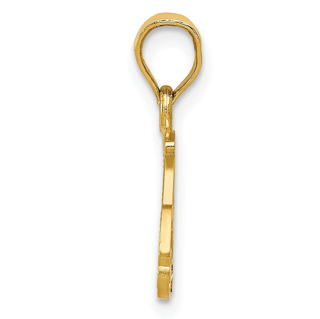 Lovely Rita's Pendants & Charms Solid 14k Yellow Gold Golf Cart Charm Pendant
