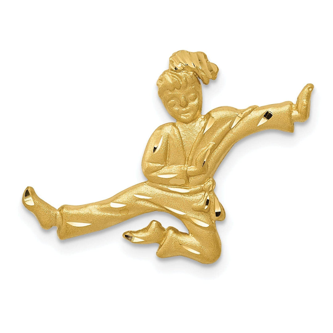 Lovely Rita's Pendants & Charms Solid 14k Yellow Gold Karate Female Pendant