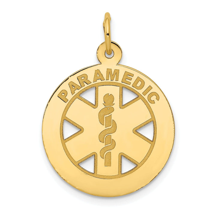 Lovely Rita's Pendants & Charms Solid 14k Yellow Gold Paramedic Medical Pendant