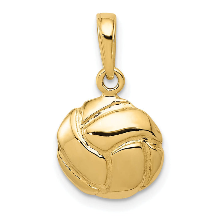 Lovely Rita's Pendants & Charms Solid 14k Yellow Gold Volleyball Charm Pendant