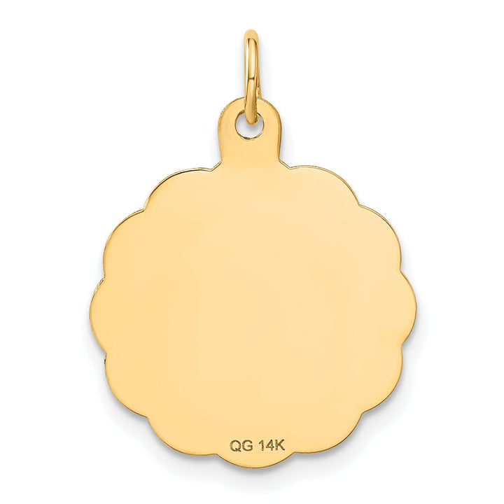 Lovely Rita's Pendants & Charms Solid 14k Yellow Gold Wrestling Disc Pendant